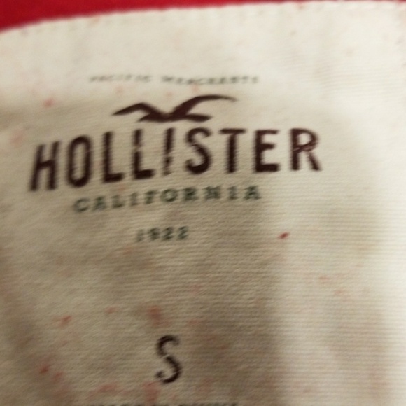 Hollister Womens/Juniors Sweater Red Button-Up Pockets size S GUC - Picture 5 of 8